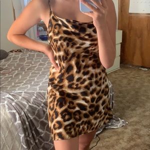 Cheetah slip dress